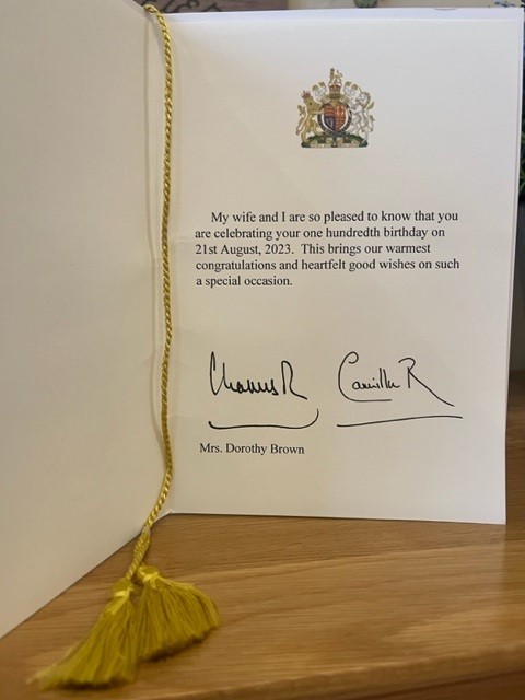 A letter from the King
